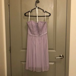 David’s Bridal Lilac Lace Short Dress Size 4